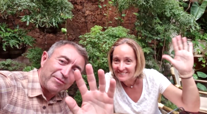 Céline et Philippe, fondateurs des Jardins de la Sud