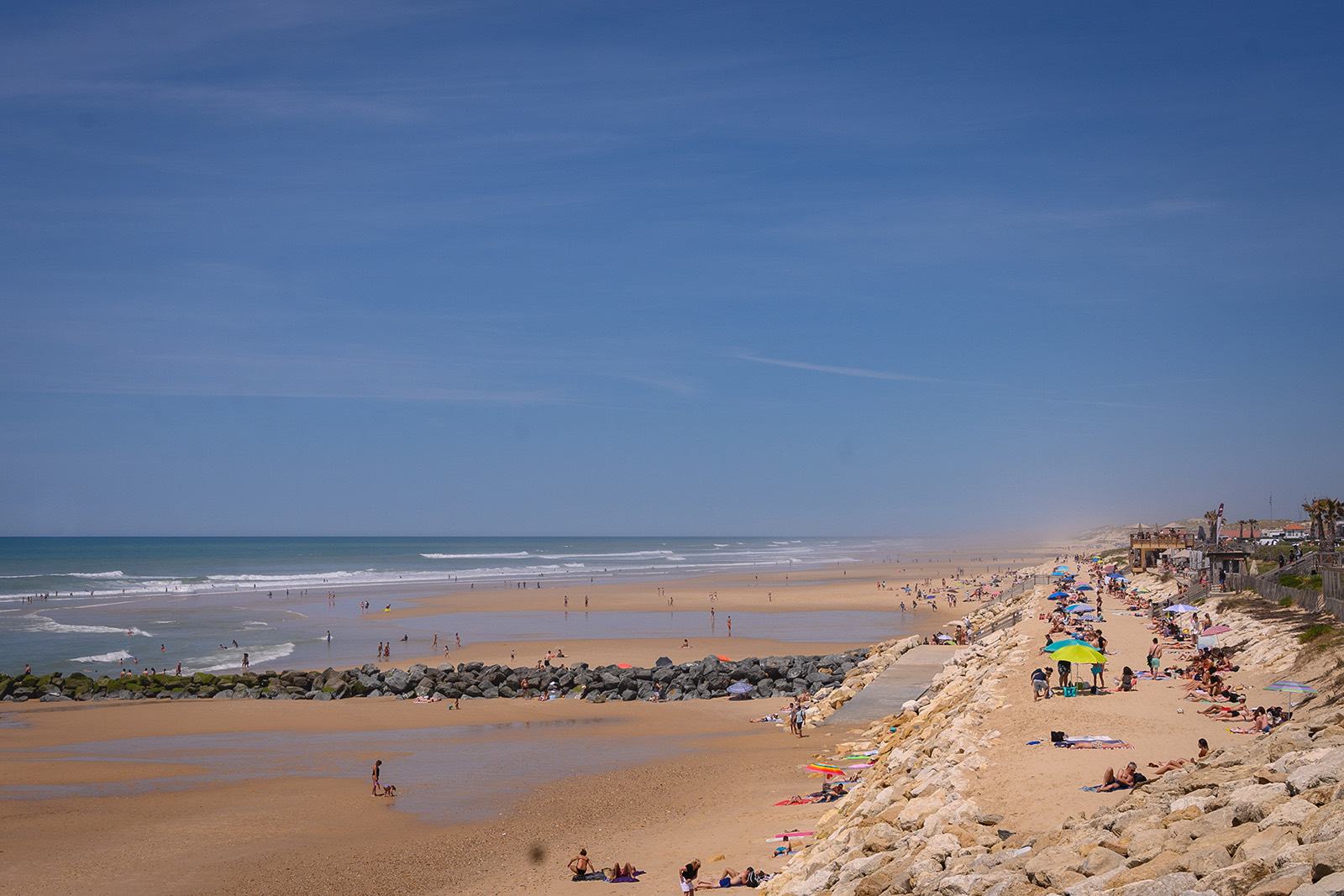 La plage Centrale de Lacanau Océan et son front de mer